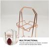 minkissy 2pcs Stylish Double-layer Sponge Powder Puff Rack for Makeup Storage Beauty Egg Holder Gold and Rose Gold for Home Travel Use view 3