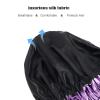Shower cap for women,Luxury Silk Lined Shower Cap, Machine Washable, Adjustable Size & Reusable,Large Satin Shower Cap for all hair-purple view 3