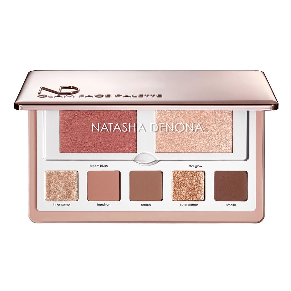 Natasha Denona Glam Face Palette Eye and Cheek Essential - Light 0.45 Ounce