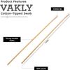 10000 Cotton Tipped Wood Applicators 6 Sterile Swab sticks - Long 6 inch Wooden Medical Cotton Tip Applicator Swabstick with Shaft and Soft Swabs for Location Application, Cleaning  50 Boxes of 200 view 2