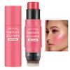Cream Blush Stick with Brush,Waterproof Multi Cream Makeup Stick,Lightweight,Long-lasting,2 in 1 Multi Blush for Cheeks & Lip Tint & Eyeshadow Makeup(#02 Rose Power) view 1