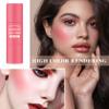 Cream Blush Stick with Brush,Waterproof Multi Cream Makeup Stick,Lightweight,Long-lasting,2 in 1 Multi Blush for Cheeks & Lip Tint & Eyeshadow Makeup(#02 Rose Power) view 2