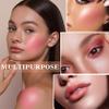 Cream Blush Stick with Brush,Waterproof Multi Cream Makeup Stick,Lightweight,Long-lasting,2 in 1 Multi Blush for Cheeks & Lip Tint & Eyeshadow Makeup(#02 Rose Power) view 4