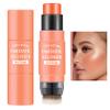 Cream Blush Stick with Brush,Waterproof Multi Cream Makeup Stick,Lightweight,Long-lasting,2 in 1 Multi Blush for Cheeks & Lip Tint & Eyeshadow Makeup(#03 Coral Orange) view 1
