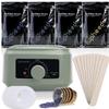 Tupheedu Waxing Warmer for Hair Removal - Painless Stripless with 4 Bags Coarse Hair Wax Beans for Women and Men, Eyebrow, Armpit, Bikini Area view 1