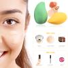 Beavorty 4pcs Mango-shaped Makeup Sponges Portable Powder Beauty Tools for Foundation and Concealer Unique Design for Precision Application Easy to Clean view 4