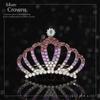 Kilshye Silver Tiaras Combs Rhinestone Tiara Hair Comb Crystal Costume Hair Accessories for Birthday (Purple) view 3