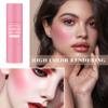 Cream Blush Stick with Brush,Waterproof Multi Cream Makeup Stick,Lightweight,Long-lasting,2 in 1 Multi Blush for Cheeks & Lip Tint & Eyeshadow Makeup(#01 Milk Tea Pink) view 2