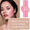 Cream Blush Stick with Brush,Waterproof Multi Cream Makeup Stick,Lightweight,Long-lasting,2 in 1 Multi Blush for Cheeks & Lip Tint & Eyeshadow Makeup(#01 Milk Tea Pink) view 3