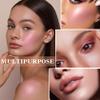 Cream Blush Stick with Brush,Waterproof Multi Cream Makeup Stick,Lightweight,Long-lasting,2 in 1 Multi Blush for Cheeks & Lip Tint & Eyeshadow Makeup(#01 Milk Tea Pink) view 4