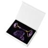 Amethyst Facial Roller Gouache Scraper for Face Lifting Eye Relax Natural Crystal Gua Sha Roller,2in-PuV-with Box view 1