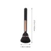 minkissy Cosmetic Powder Brush Ergonomic Handle Small Makeup Tool for Nail Dust Cleaning and Powder Application Lightweight and Easy to Grip for Go Touch Ups view 2
