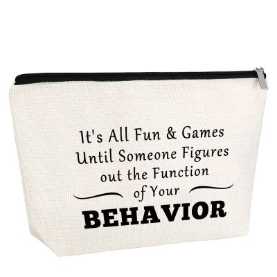 Behavior Analyst Makeup Bag - Therapist Appreciation Gift for Women