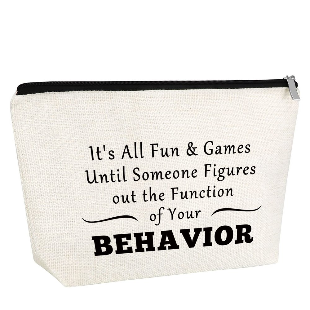 Behavior Analyst Makeup Bag - Therapist Appreciation Gift for Women