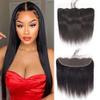 13x4 HD Lace Frontal 12 Inch Brazilian Virgin Human Hair Straight Ear to Ear Transparent Pre Plucked With Baby Hair view 1