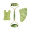 Natural Jade Stone Facial Massage Roller Gua Sha Board 3 Pcs/Set Gouache Scraper for Face Body Massager Beauty Skin Care Tools,J view 1