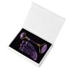 Amethyst Facial Roller Gouache Scraper for Face Lifting Eye Relax Natural Crystal Gua Sha Roller,2in-CiY-with Box view 1