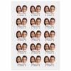 Personalized Temporary Tattoos, Custom Face Tattoos for Birthday Wedding Bachelorette Party, 1 Set of 15 Pieces Customized Tattoos Temporary view 1