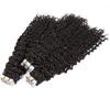 Hesperis Deep Wave Tape in Hair Extension 100g/40pcs 100% Brazilian Remy Human Hair Extensions Seamless Skin Weft Tape In Extensions Natural Color For Woman (20inch, Deep Wave) view 4