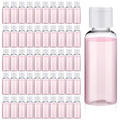 200 Pcs 1.7 oz Travel Bottles for Toiletries Empty Clear Plastic Refillable Small Travel Size Bottles for Liquids with Flip Cap Shampoo Lotion Conditioner Soap Shower