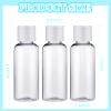 200 Pcs 1.7 oz Travel Bottles for Toiletries Empty Clear Plastic Refillable Small Travel Size Bottles for Liquids with Flip Cap Shampoo Lotion Conditioner Soap Shower view 2