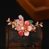 Wedding Hair Sticks Kit, Chinese Traditional Bridal Crown with Luxurious Beads Pearl Pendant Phoenix Decoration Classical Earring Hair Accessories Headpiece (Style 6) view 2