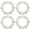 Mobestech 4pcs Pearl Hair Ties and Bracelets Elastic Ponytail Holders for Girls and Women Stylish and Versatile Accessories for Parties Daily Wear and Special Occasions view 1