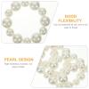 Mobestech 4pcs Pearl Hair Ties and Bracelets Elastic Ponytail Holders for Girls and Women Stylish and Versatile Accessories for Parties Daily Wear and Special Occasions view 2