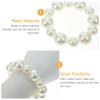 Mobestech 4pcs Pearl Hair Ties and Bracelets Elastic Ponytail Holders for Girls and Women Stylish and Versatile Accessories for Parties Daily Wear and Special Occasions view 3