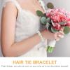 Mobestech 4pcs Pearl Hair Ties and Bracelets Elastic Ponytail Holders for Girls and Women Stylish and Versatile Accessories for Parties Daily Wear and Special Occasions view 4