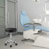 FNZIR Adjustable Stool with Wheels Round Rolling Stool for Spa Salon Massage Office Chair (Black) view 2