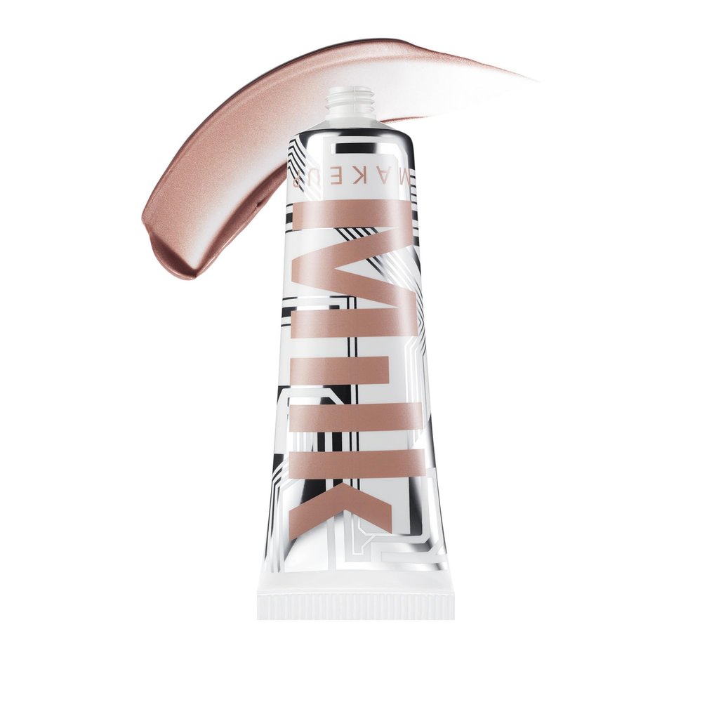 Milk Makeup Bionic Glow Liquid Illuminator, Virtual (Luminous Peach) - 0.91 fl oz - Delivers Hydrating, Natural Glow for Face & Body - Blendable & Buildable - Weightless - Vegan, Cruelty Free