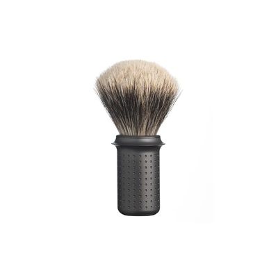 Tatara Masamune Shaving Brush | Classic Shaving Brush | Eco-Firendly | Stainless Steel (Finest Badger, Dark)
