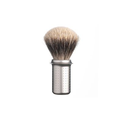 Tatara Masamune Shaving Brush | Classic Shaving Brush | Eco-Firendly | Stainless Steel (Finest Badger, Matte)
