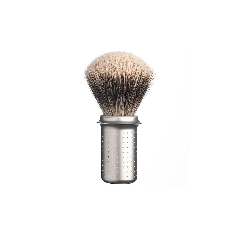 Tatara Masamune Shaving Brush | Classic Shaving Brush | Eco-Firendly | Stainless Steel (Finest Badger, Matte)