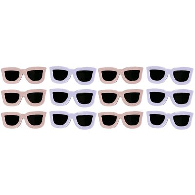 KALLORY 12pcs Barrette Accessories Barrettes Accessory Clips: Sunglasses Side Band Girl Women Eyeglasses Summer Funny Decor White+ Girls C Party Shaped Clips