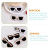 KALLORY 12pcs Barrette Accessories Barrettes Accessory Clips: Sunglasses Side Band Girl Women Eyeglasses Summer Funny Decor White+ Girls C Party Shaped Clips view 3