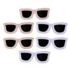 KALLORY 12pcs Barrette Accessories Barrettes Accessory Clips: Sunglasses Side Band Girl Women Eyeglasses Summer Funny Decor White+ Girls C Party Shaped Clips view 4