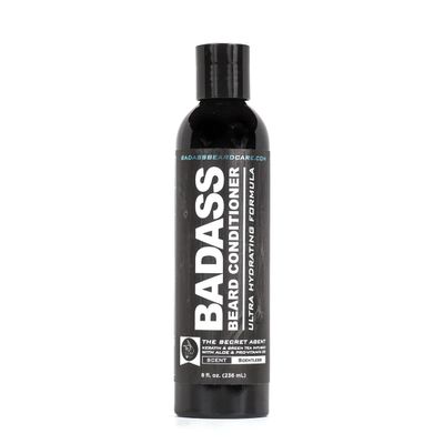 Badass Beard Care Beard Conditioner For Men - THE SECRET AGENT, 8oz - Made of Natural Ingredients for A Healthy, Soft, & Itch Free Beard and Mustache