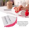 Nail Training Mat,ANGGREK 12 Modes Nail Art Practice Sheet Practice Hand For Acrylic Nails Washable Reusable Multi Acrylic Nail Training Mat Manicure Tools view 2