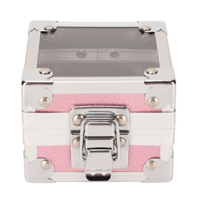 Nail Drill Bit Holder,ANGGREK 25 Holes Drill Bit Case 3 Layer Sponge Transparent Flip Cover Storage Displayer Box for Acrylic Nail Drill Bit Rivet Reinforcement