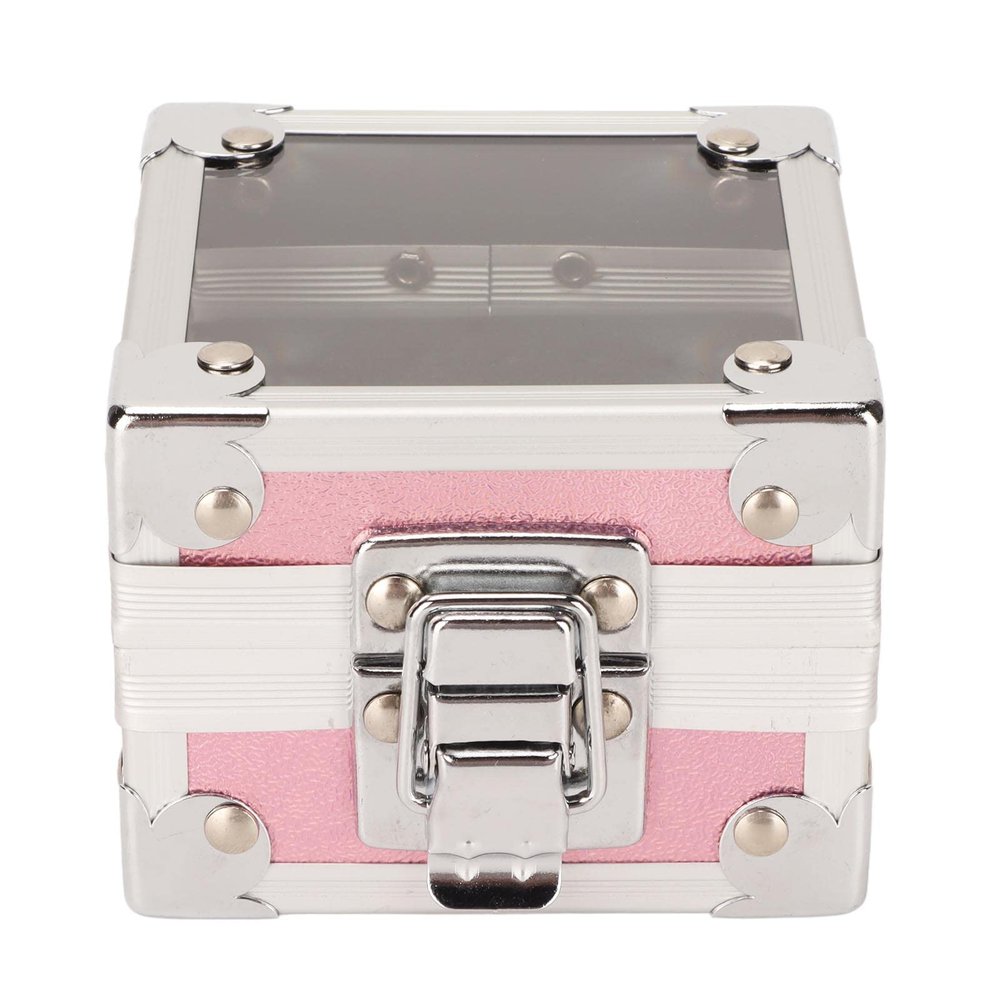 Nail Drill Bit Holder,ANGGREK 25 Holes Drill Bit Case 3 Layer Sponge Transparent Flip Cover Storage Displayer Box for Acrylic Nail Drill Bit Rivet Reinforcement