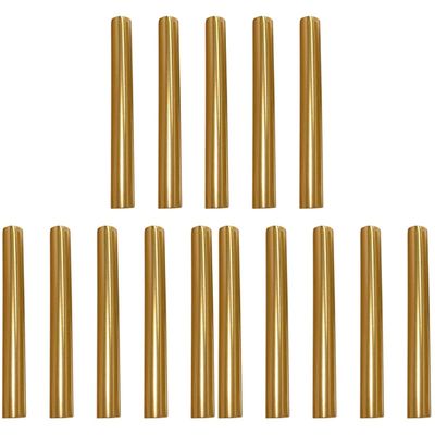minkissy 15 Pcs Nail Pen Cap Nail Pencil Caps Nail Liner Brush Caps Nail Brush Caps Manicure Pen Topper Nail Paint Brushes Caps Acrylic Nail Art Brush Metal Pen Caps Protective Cap Alloy