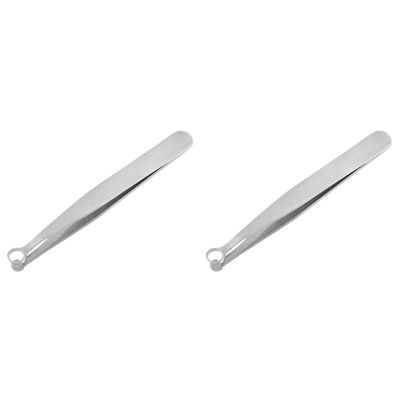 minkissy 2pcs Multi-purpose Nasal Hair Tweezer Trimmer for Women and Men Nose Hair Clip Sturdy Steel Smooth Surface Easy to Use