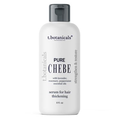 t.botanicals Hair Styling Agent - 8 oz Chebe Oil with Rosemary, Peppermint, and Lavender for Hair Growth, Reduces Split Ends and Hair Breakage, Preservative Free, Lavender Scent, Made in USA