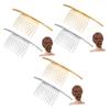 KALLORY 6pcs Elegant Hair Combs for Girls and Side Hair Clamps Delicate Headdress Hairpins Stylish Accessories for Women Hairstyles view 1