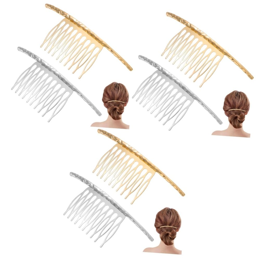 LALAFINA 6pcs Elegant Hair Combs for Women Delicate Hairpins for Casual Formal Styles Stylish Accessories for Girls and Friends for Birthdays and Holidays