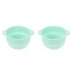 FRCOLOR 2pcs Hair Removal Wax Melting Bowl Wax Warmer Heater Inner Pot Silicone Non-stick Pot Easy Handling view 1