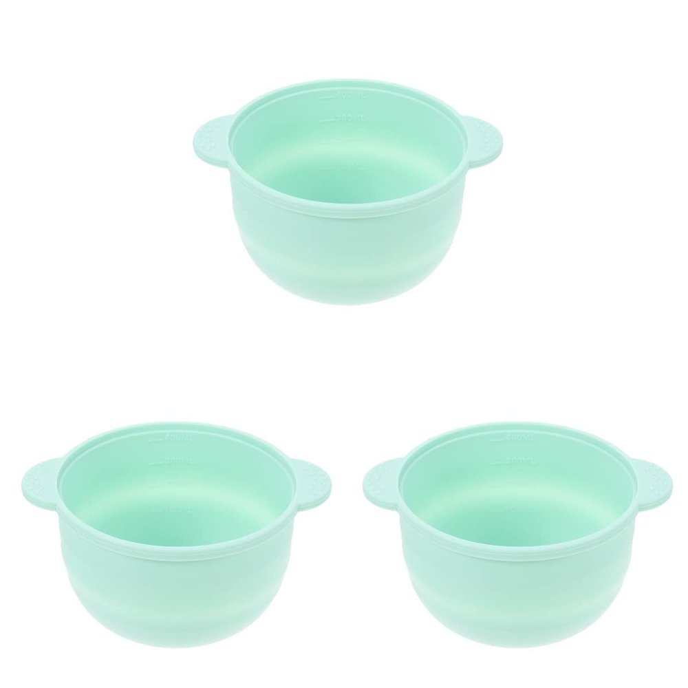 FRCOLOR 3pcs Wax Melting Container Bowl Heat Resistant Silicone Bowl for Wax Heater