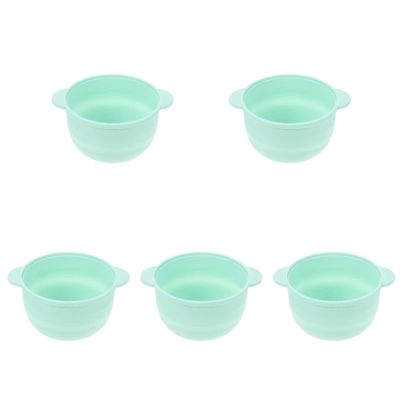 Beaupretty 5pcs Silicone Wax Melting Bowl Non-stick Pot Hair Removal Tool Wax Heater Accessory Heat Resistant